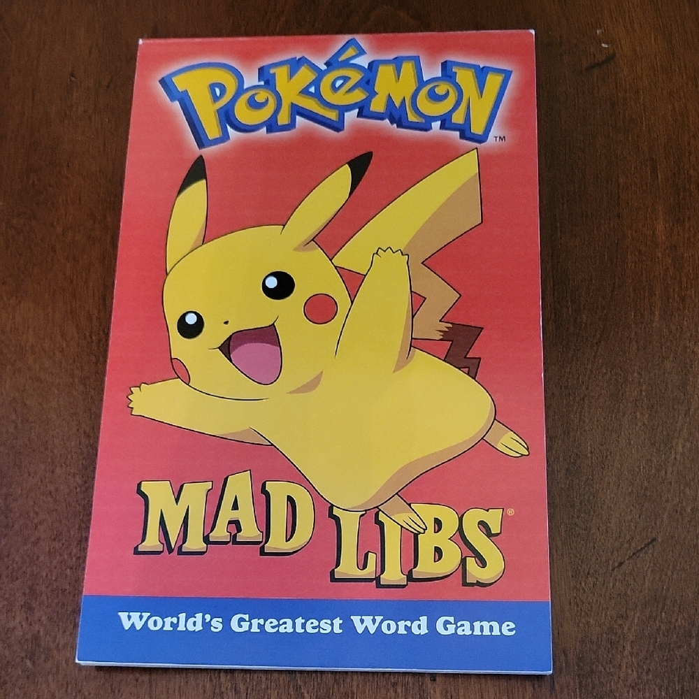 Pokemon Mad Libs Word Game